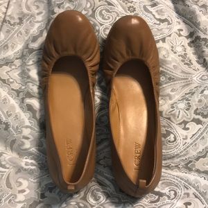 Jcrew leather ballet flats